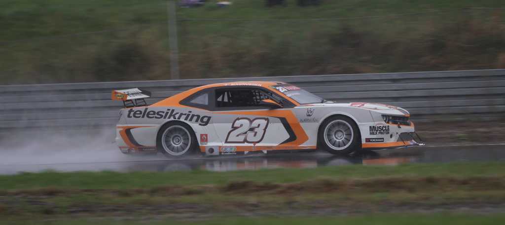 Jan Magnussen var suveræn i regnen
(Foto: Motorsporten.dk)